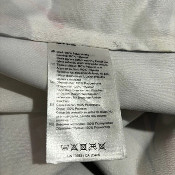 HELLY HANSEN Sz S Moss Floral Hooded Pockets Drawstring Rain Coat Jacket NWOT - Picture 12 of 13